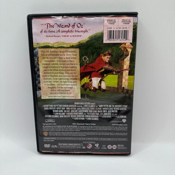 Harry Potter And The Sorcerers Stone Full Screen Edition DVD 2001 PG Warner Bros - Picture 3 of 5